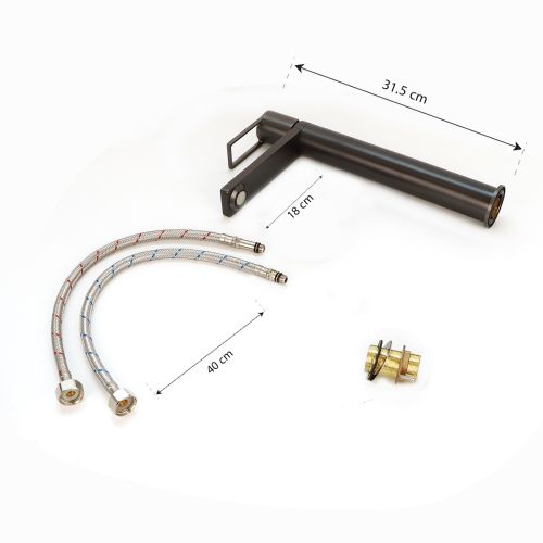 Brass Modern Basin Mxr W/Hose